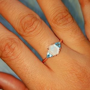 Moon Magic Rose Gold Moonstone Ring